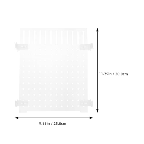 Aquarium Fish Tank Divider 11.81X9.84 Inch Clear Acrylic Isolation Board Transparent Tank Separator for 10-20 Gallon Aquariums Breeding and Separation