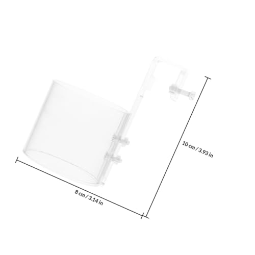 Fish Tank Feeding Ring Acrylic Fish Food Organizer Anti-Scatter Feeding Supply 80-Hook for Betta Shrimp Turtle Aquariums Beginner