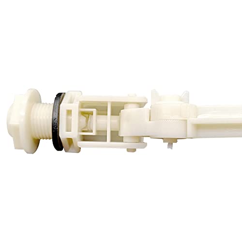 Uenede 2PCS Float Ball Valve DN15 1/2" Male Thread PE Floating Ball ABS Valve Automatic Switch for Pool, Livestock Water Trough, Aquariums, Aquaculture, Hydroponics and Reservoir Water Level Control