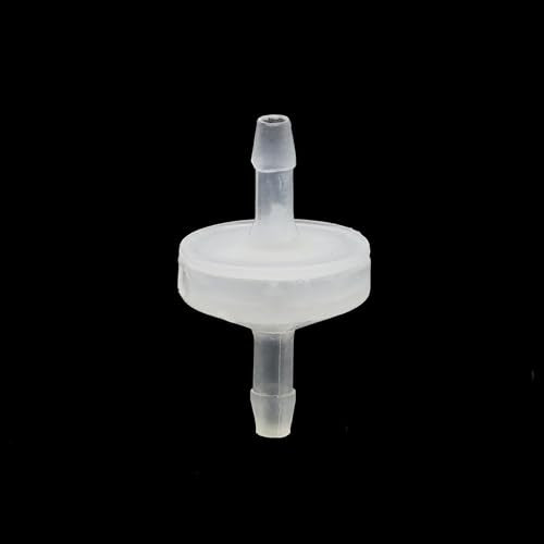 10 Pack 1/8 inch Plastic Check Valve, One Way Barb Hose Inline Non Return For Fuel, Oil, Water, Air (1/8 inch) - size: 1/8 Inch