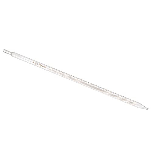 PATIKIL Graduated Dropper Pipettes, 1 Pcs 25ml Reusable Borosilicate Glass Pipette for Transfer Liquid for Laboratory, Chemistry, Clear - size: 25ml