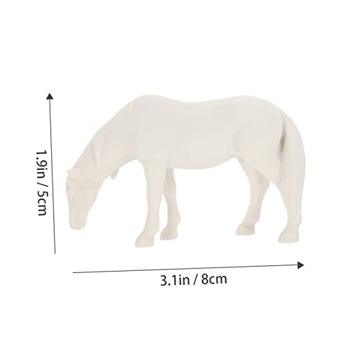 1pc Simulated Horse Ornament Mini Resin Horse Decoration for Reptile Tanks Aquarium and Desktop Durable Lifelike Design for Home Decor and Photography Prop