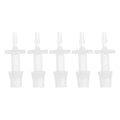5 Pcs Aquarium Plastic Hose Barb Fitting 3/32" to 1/4" Hose ID Connectors Clear Plastic - size: 3/32"-1/4"