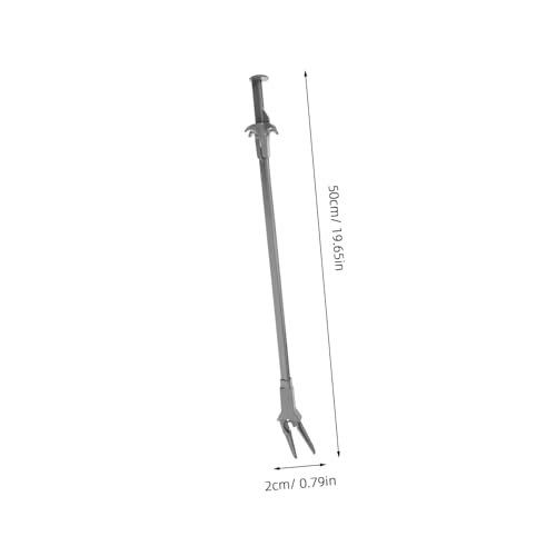 ORFOFE Aquarium Plant Tweezers 19.7 Inch Curved Tip Plastic Tool for Trimming Aquatic Plants and Feeding Fish Tank Accessories