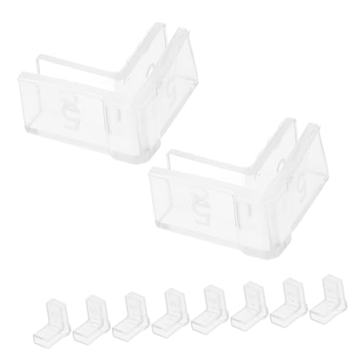 Milisten 10pcs Transparent Corner Protectors for Fish Tanks Babyproofing Guards Shaped Edge Protectors for Aquariums and Furniture