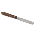 Stainless Steel Lab Spatula Plaster Alginate Mixing Laboratory Tool Modeling Carvers with Wooden Handle, Polished Blades & Brass Rivets for Multipurpose Lab Use (4 Inch Blade)