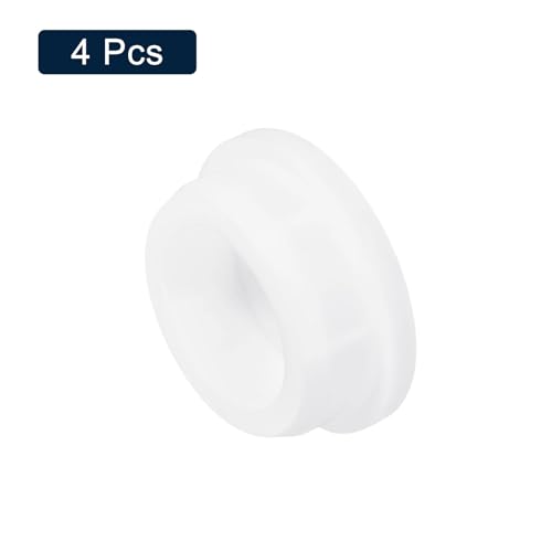 uxcell 4Pcs White Plug Holes, Waterproof Rubber Button Plug for 37mm / 1.46" Hole - size: 37mm