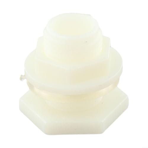Fitting ABS Adapter for Water Tanks Rain Buckets Secure Seal Connector for Ponds and Aquarium Water Storage Applications (1/2 inch) - size: 1/2 inch