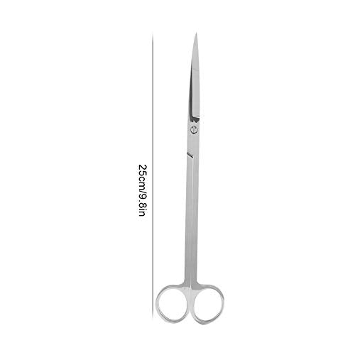 Semme Stainless Steel Plant Scissors for Aquarium Fish Ergonomic and Effortless Trimming Tool (Straight cut) - size: Straight cut