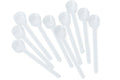1 Teaspoon (1/3 Tablespoon | 5 mL) Long Handle Plastic Measuring Spoon for Coffee, Protein Powder, Pet Food, Spices, Grains, Dry Goods – Food-Grade BPA-Free (Pack of 10) - size: 5 mL | 1 Teaspoon