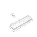 Feeding Hole Cover for Fluval Flex 57L (15 Gal) Aquarium, Aquarium Lid with Ventilation and Feeding Access, Secure Seal Accessory, Reduces Evaporation and Fish Escape (White) - color: white