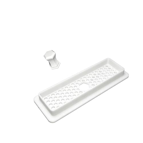 Feeding Hole Cover for Fluval Flex 57L (15 Gal) Aquarium, Aquarium Lid with Ventilation and Feeding Access, Secure Seal Accessory, Reduces Evaporation and Fish Escape (White) - color: white
