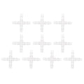 Plastic Hose Barb Fitting 3/8" OD Barb Cross 4 Way Pipe Connector Clear 10 Pcs - size: 3/8"OD