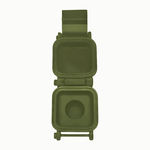 3D Printed Vial Storage Case - Waterproof 3ml Vial Storage Case with 1 Slot - Freezer Safe Hard Shell Essential Oil Case for Home, Fridge, Travel, 16mm Max Diameter, 35mm Max Height - color: Army Green, size: 1 Slot