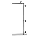 Simple Deluxe Height Adjustable Reptile Lamp Stand Metal Floor Light Holder Basking Lamp Support Bracket, for Terrarium Heating Light and Dome lampshade, Large,Black - size: Lamp Stand L