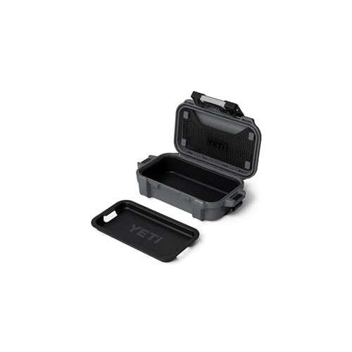YETI LoadOut GoBox Collection, Divided Waterproof Cargo Case, Dry Box, Camera Case, Fishing Tackle Box - color: Charcoal, size: GoBox 1