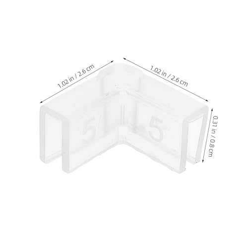 Toddmomy 10pcs 90-Degree L-Shaped Silicone Fish Tank Corner Protectors, 5mm Aquarium Edge Guards, Bumpers for Furniture and Safety, Replacement Corner Guards for Home Use