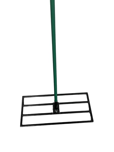 Standard Golf Levelawn Tool – 22 Inch Lawn Leveling Rake With 48 Inch Handle | Effortlessly Level Golf Courses, Lawns, & Gardens | Easy Assembly, Durable Stainless Steel Tray | Perfect For At Home Use - style: 22"
