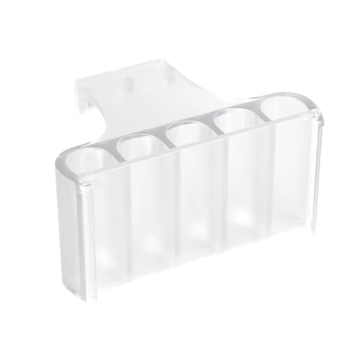 5 Holes Aquatic Plant Cup, Fish Tank Plant Holder Hanging Water Plants Pot for Water Cultivation Aquarium Decorations - color: #B