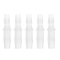 5 Pcs Aquarium Plastic Hose Barb Fitting 1/4" to 5/16" Hose ID Connectors Clear Plastic - size: 1/4"-5/16"