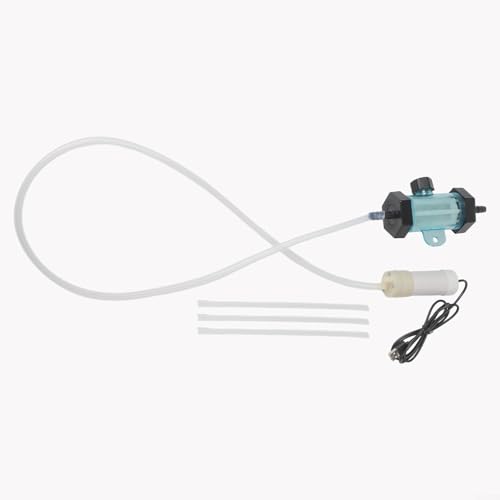 FABULETTA Electric Cleaner, USB Siphon Pump for Aquarium Fish Tank Cleaning, Quick Water Change Tool for Freshwater and Seawater Environments(1 Meter) - size: 1 Meter