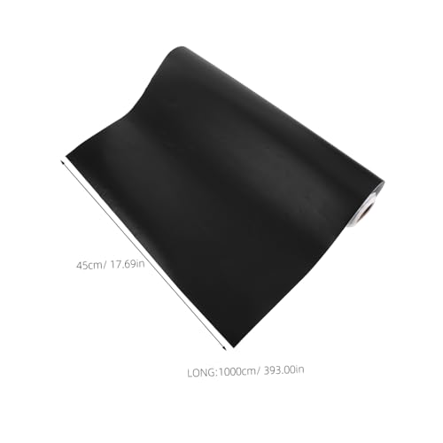 UKCOCO Fish Tank Backdrop Roll Self Adhesive Decal for Stunning Underwater Scenery Decoration Durable Fade Resistant Design for Healthy Aquatic Environments - color: Black