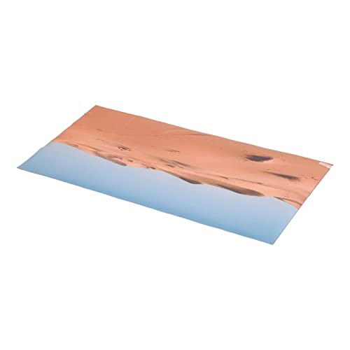 Aquarium Poster PVC Self Adhesive 3D Desert Style Fish Tank Background Decoration, Vivid Underwater Scenery Wallpaper for Freshwater and Saltwater Tanks (91 * 50CM) - size: 91*50CM