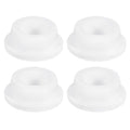 uxcell 4Pcs White Plug Holes, Waterproof Rubber Button Plug for 28.5mm / 1.12" Hole - size: 28.5mm