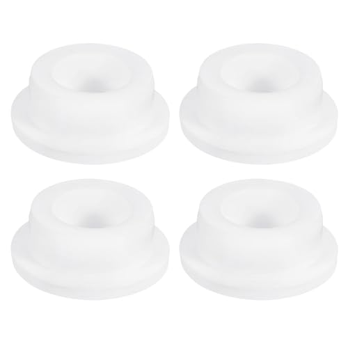 uxcell 4Pcs White Plug Holes, Waterproof Rubber Button Plug for 28.5mm / 1.12" Hole - size: 28.5mm
