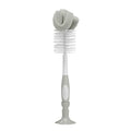 Dr. Brown's Reusable Sponge Baby Bottle Cleaning Brush with Suction Cup Stand, Scrubber and Nipple Cleaner, BPA-Free, Gray, 1-Pack - color: Gray Bottle Brush, size: 1-Pack