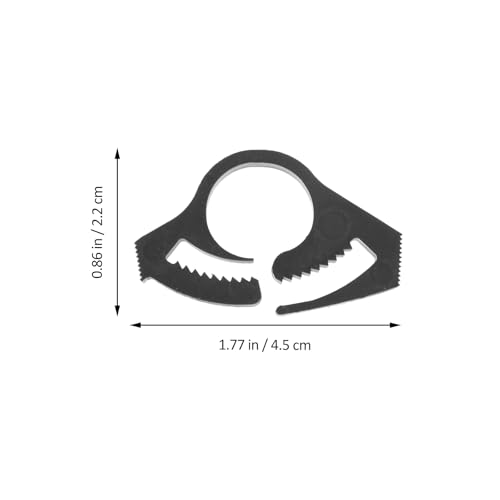 LALAFINA 10Pcs Double-Locked Nylon Hose Clips Ratcheting Design Waterproof Cable Management Clips for Secure Wiring and Tubing