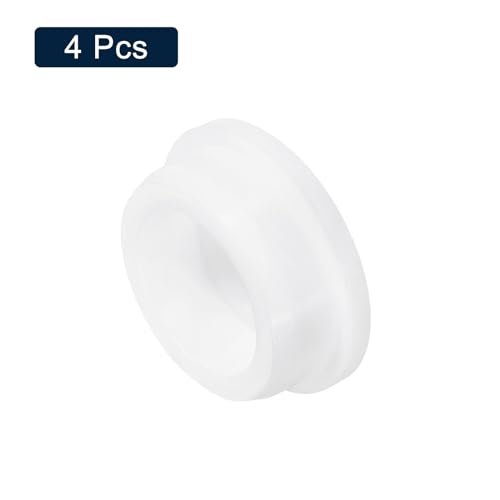 uxcell 4Pcs White Plug Holes, Waterproof Rubber Button Plug for 39mm / 1.54" Hole - size: 39mm