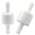 2pcs One Way Check Valve - 1/4" Inline Non-Return with Ozone Resistance PVDF Plastic Check Valve for Air, Water, Gas & Fuel Oil - size: 1/4 Inch