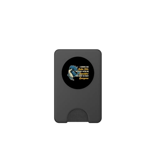 Betta Fish Because Fish Lover Aquarium Vintage Betta Fish PopSockets PopWallet for MagSafe - style: Magnetic PopWallet