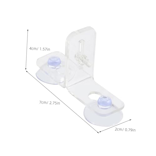 4sets Aquarium Divider Clips Cups Isolation Board for Fish Tank Separation and Breeding Transparent Design for Easy Installation