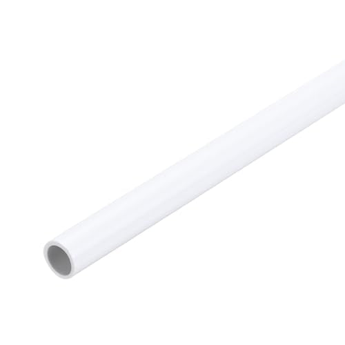 MECCANIXITY 2Pcs 0.35 Inch PVC Rigid Tube Round Pipe 7mm ID 9mm OD 12" High Impact for Water Pipe, Aquarium, Fish Tank, Greenhouse Garden, White - color: White, size: 7mm x 9mm