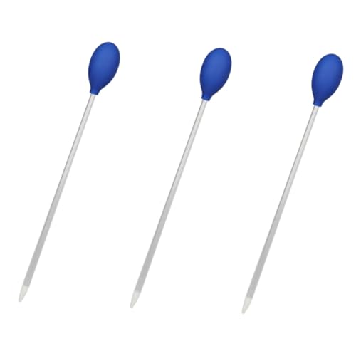Ipetboom 3pcs Fish Tank Coral Feeder Tool Water Changer for Aquarium Cleaning and Waste Removal Lightweight and Portable Aquarium Accessories - color: Bluex3pcs, size: 35X3.5CMx3pcs