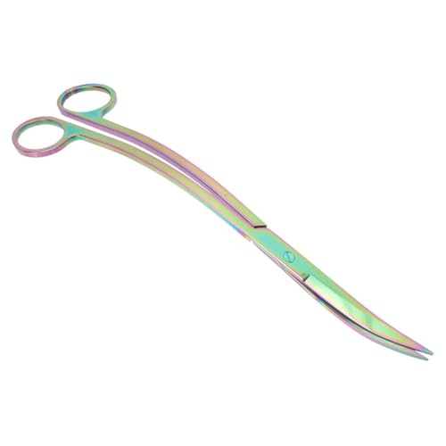 CALLARON Stainless Steel Aquatic Plant Scissors 8-Inch Aquarium Trimming Tool for Aquascaping Fish Tank Maintenance and Aquatic Plant Care Portable and Sturdy Design