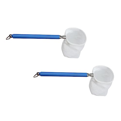 KOMBIUDA 2pcs Round Fish Tank Dip Net Telescopic Fishing Net for Aquariums Compact Design for Easy Storage for Home Fish Culture and Outdoor Use Random