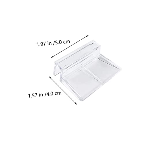 Aquarium Cover Support Bracket Transparent Acrylic Holder for Fish Tank Lid Easy Installation for Tanks Safe Secure Fish Tank Supplies