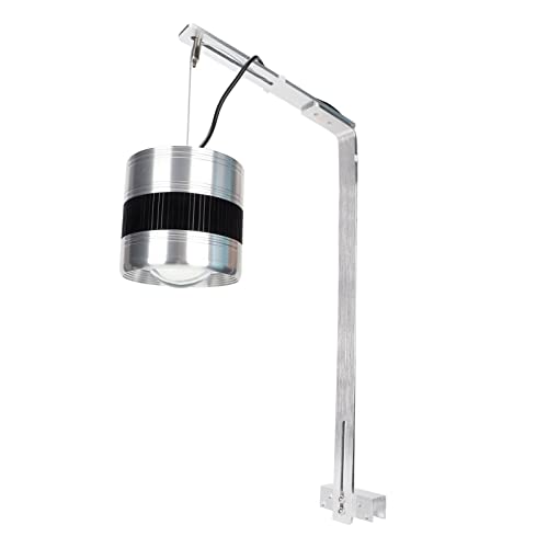 Aquarium LED Tank Mounting Arm, Aluminum Alloy Adjustable Fish Tank Drop Light Mount with Bracket for Freshwater Saltwater Tanks, Easy Install Pendant Light Holder