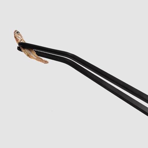 Aquatic Tweezers Set 27cm Steel Straight & Curved for Aquarium Planting and Reptiles Feeding Tool Aquascaping Plant Tweezers