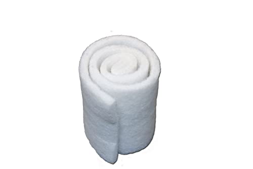White Fine Filter Media, 1" Thick, Perfect for Aquariums, Ponds and Water Gardens, Made in USA (24" x 56") - size: 24" x 56"