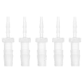 5 Pcs Aquarium Plastic Hose Barb Fitting 1/16" to 3/16" Hose ID Connectors Clear Plastic - size: 1/16"-3/16"