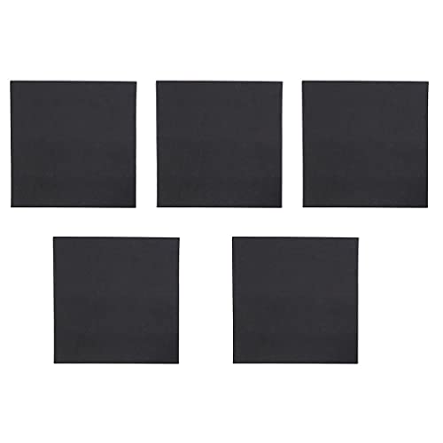 POPETPOP 5pcs Non- Fish Tank Insulation Mat Practical Shockproof Cushion for Home Aquariums Black Pad for Heat Preservation and Absorption