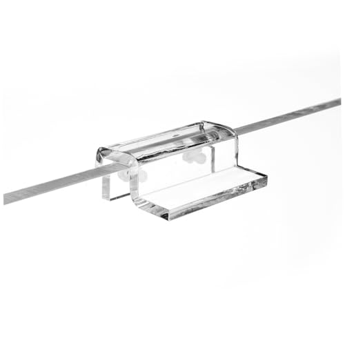 BESPORTBLE 12pcs Acrylic Fish Tank Cover Support Bracket Fixed Tool for Open Rib Aquariums Holder for Turtle Tanks Pet Boxes Compatible Thick