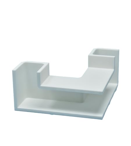 Chatelet Aquarium Underground Tunnel | Fish & Shrimp Hideout for Aquariums | Unique Underground Viewing Tunnel | Made in USA (Corner Tunnel, White) - color: Corner Tunnel, White