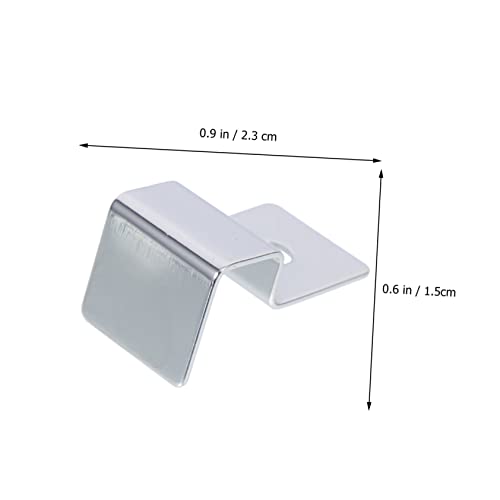 FRCOLOR 16pcs Stainless Steel Fish Tank Lid Holder Durable Aquarium Cover Bracket Supports Practical Clips for Various Tanks Easy to Use for Heat Preservation Cleaning