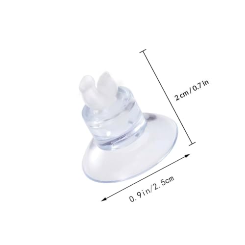Toddmomy 18pcs Aquarium Airline Tube Holder Clips Rubber Suction Cups for Fish Tank Air Pump Accessories Aquarium Hose Fixed Isolation Clips