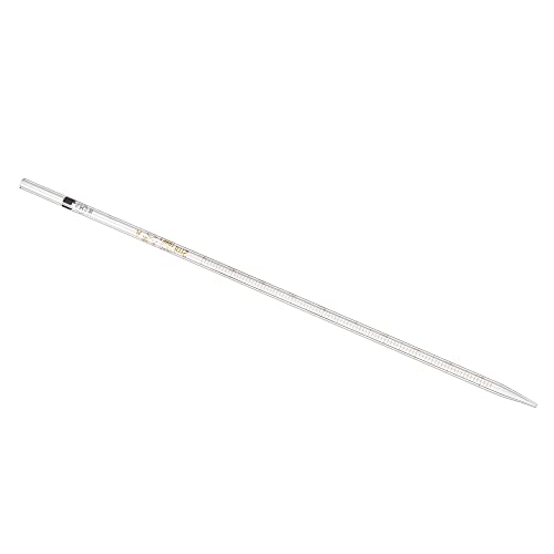PATIKIL Graduated Dropper Pipettes, 1 Pcs 2ml Reusable Borosilicate Glass Pipette for Transfer Liquid for Laboratory, Chemistry, Clear - size: 2ml